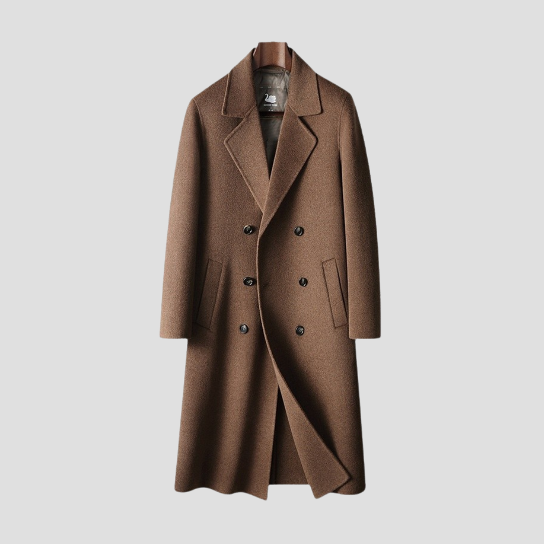Strathborne | Men’s Double-Breasted Wool Overcoat