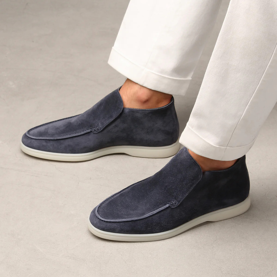 Calverne | Men’s Suede Ankle Loafers