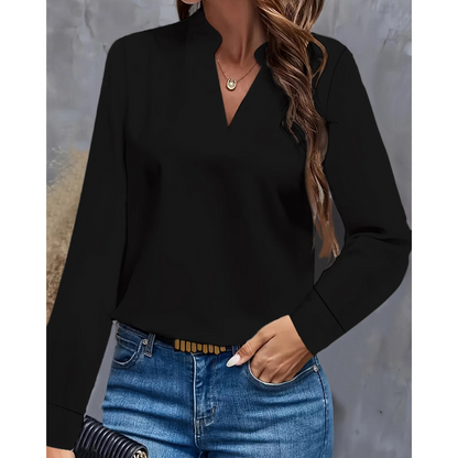 Alie | Women’s Long-Sleeve V-Neck Blouse