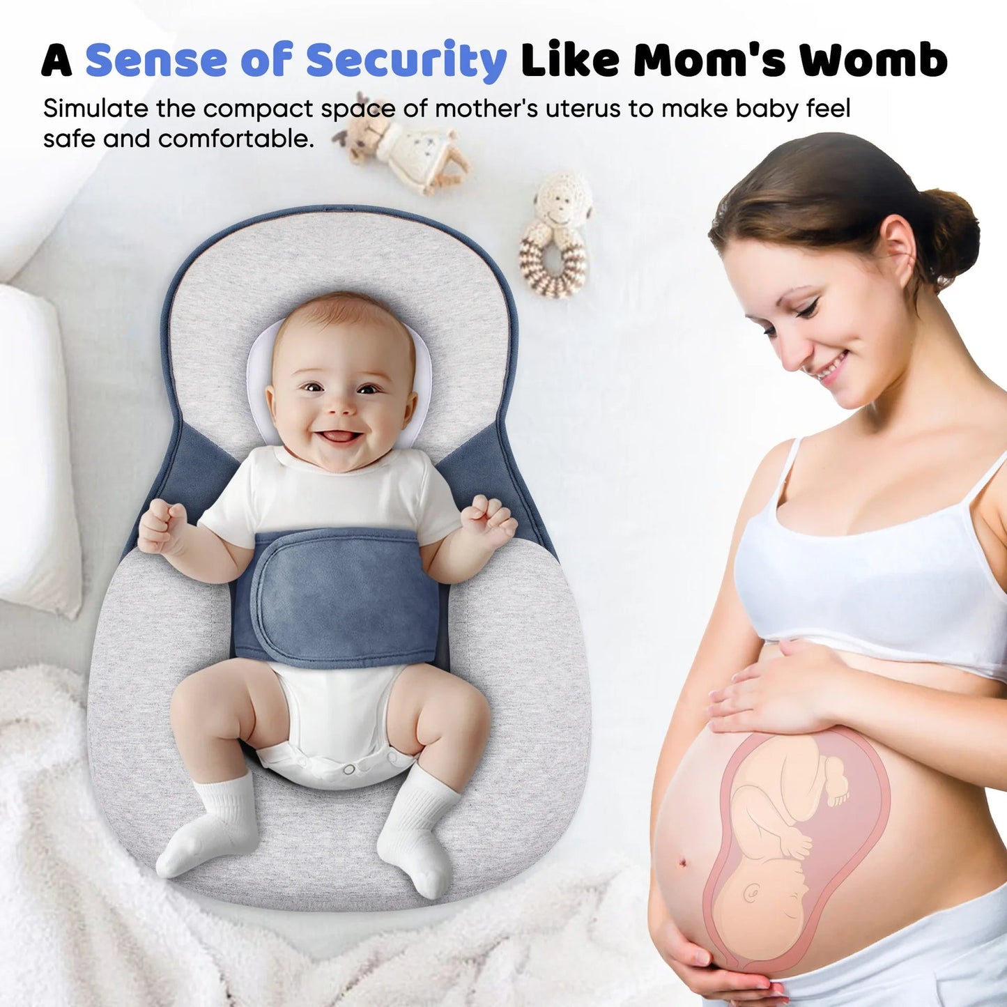 BabyEase | Anti-Reflux Elevated Baby Lounger