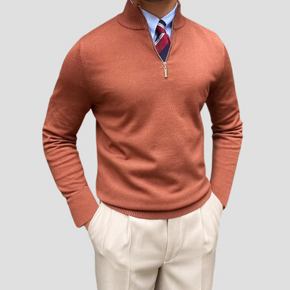 Ashcroft | Men’s Half-Zip Knitted Jumper