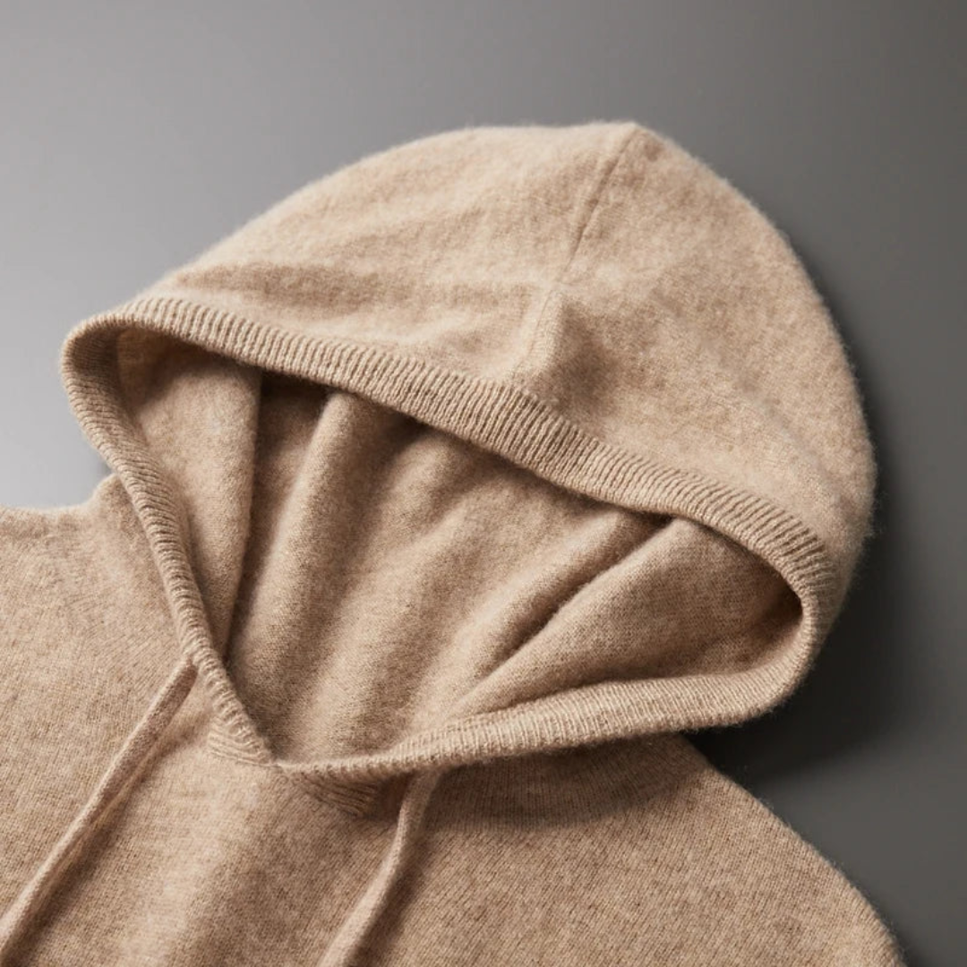 Alveric | Men’s Pure Cashmere Hooded Jumper