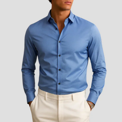 The Corvel | Men’s Fitted Cotton-Blend Shirt