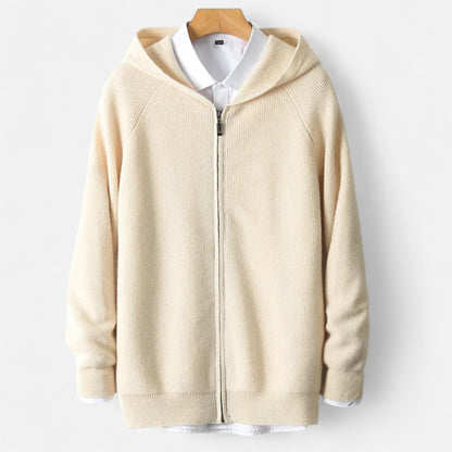 Alvion | Men’s Merino Wool Hooded Cardigan