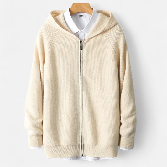 Alvion | Men’s Merino Wool Hooded Cardigan