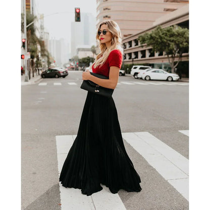 Alexandria | Women’s Pleated Maxi Skirt