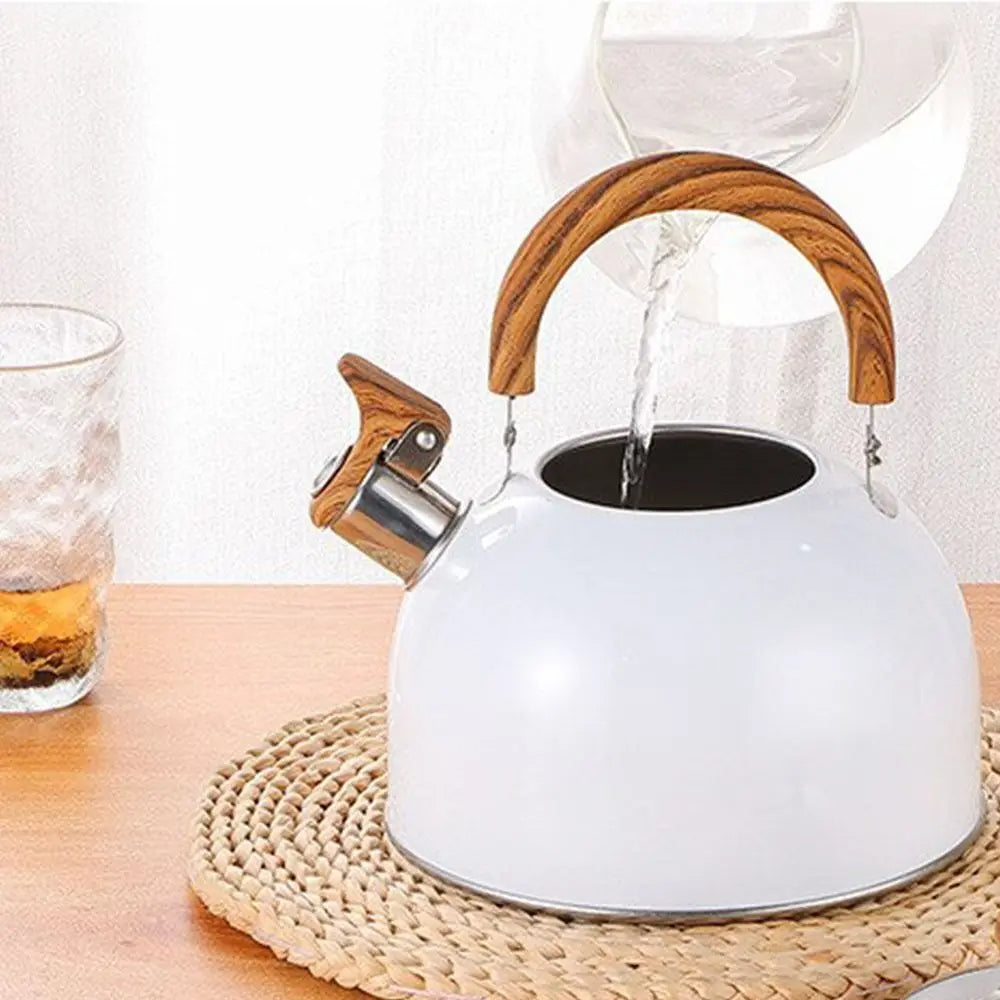 Stainless Steel Whistling Kettle | Elegant 3L Stovetop Kettle for Tea & Coffee