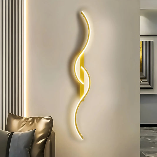 WaveGlow | Modern Curved LED Wall Light