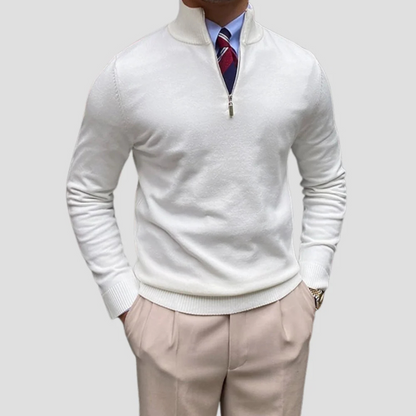 Ashcroft | Men’s Half-Zip Knitted Jumper