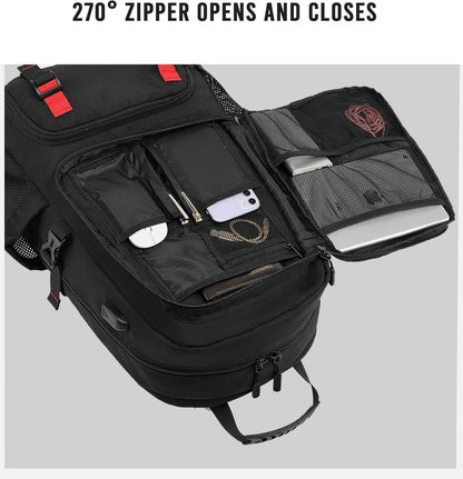 VoyagerPro | 60L Waterproof Travel Laptop Backpack with USB Port & Shoe Compartment