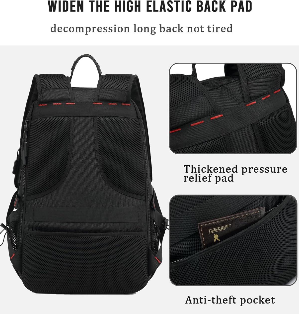 VoyagerPro | 60L Waterproof Travel Laptop Backpack with USB Port & Shoe Compartment