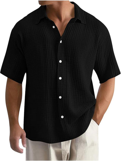 Ardene | Men’s Short-Sleeve Waffle Knit Shirt