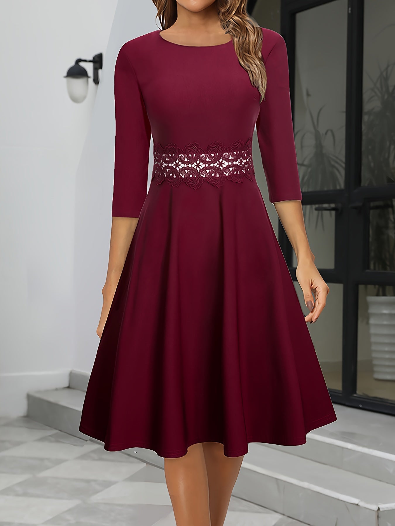 Wesleigh | Women’s Elegant Midi Evening Dress