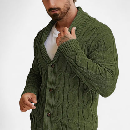 Tavaro | Men’s Geometric Knit Cardigan