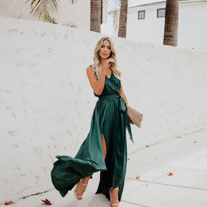 Alira | Women’s Flowy Maxi Dress with Side Slit