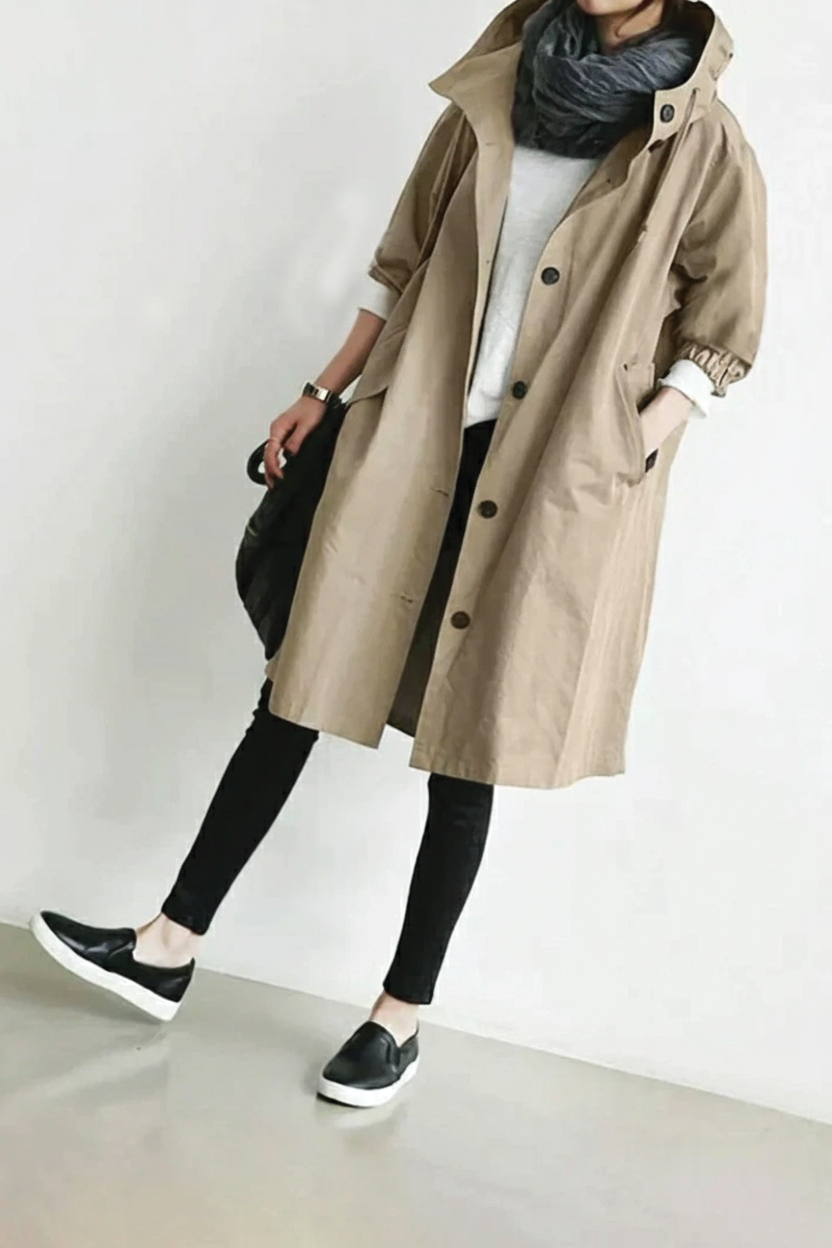 Ximena | Women’s Hooded Trench Coat