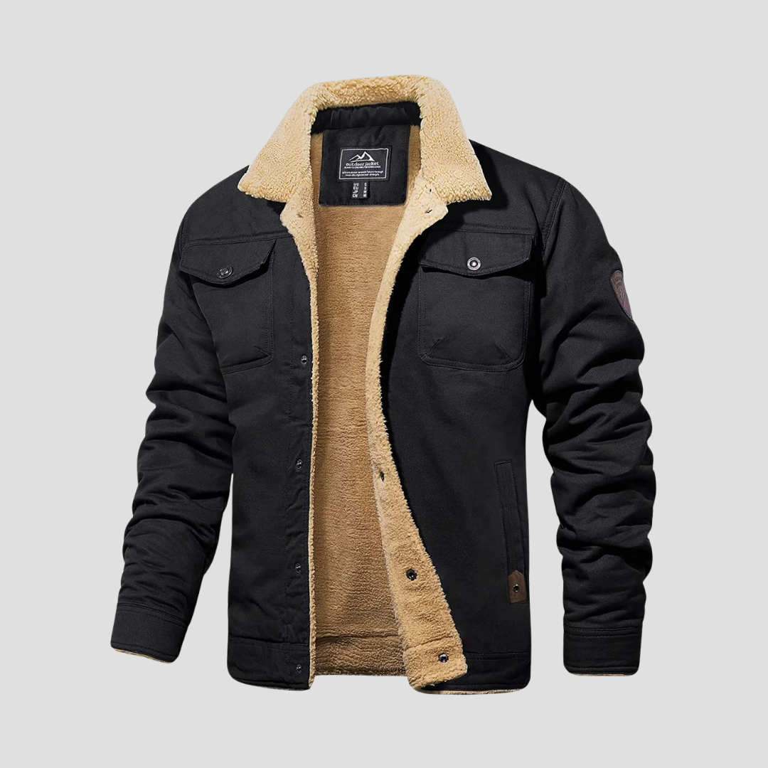 Corvainne | Men’s Sherpa-Lined Bomber Jacket