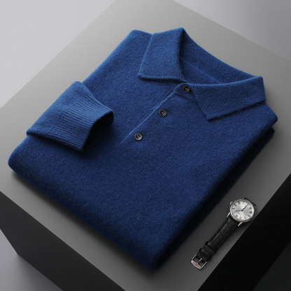 Strathmore | Men’s Cashmere-Wool Polo Knit
