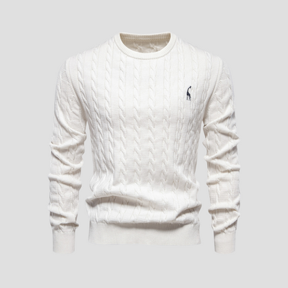 Dunverre | Men’s Cotton Cable Knit Jumper