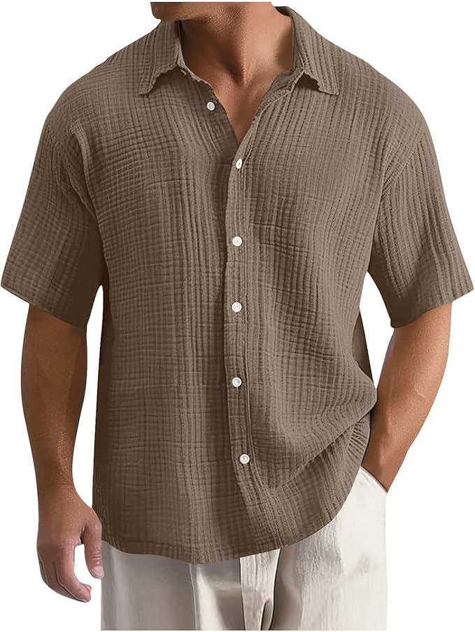 Ardene | Men’s Short-Sleeve Waffle Knit Shirt