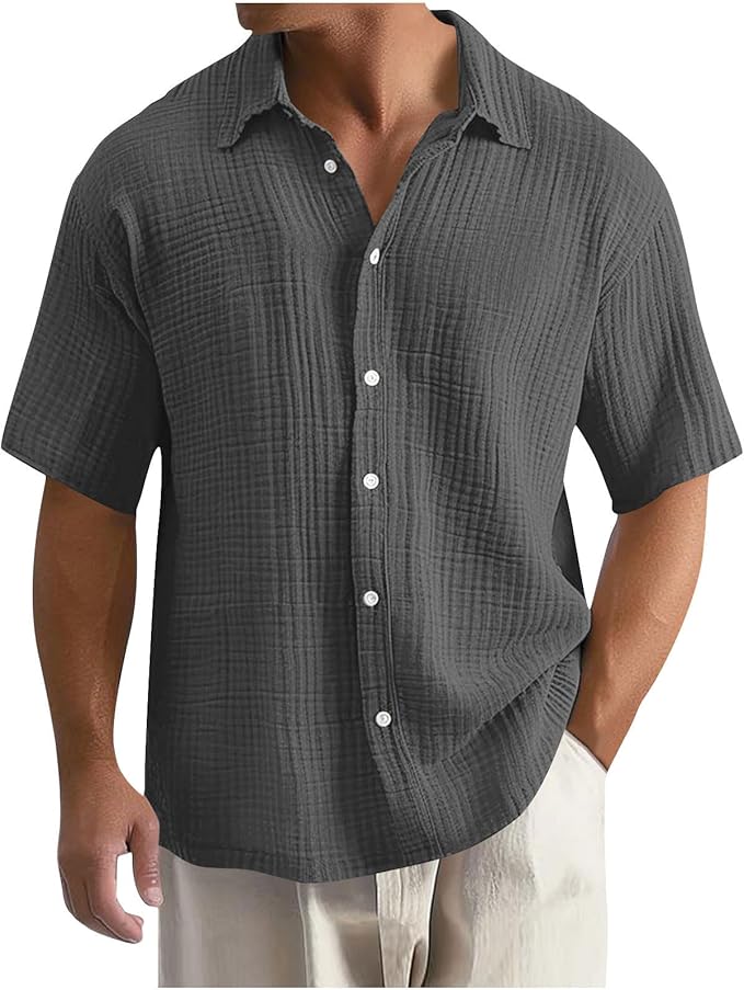 Ardene | Men’s Short-Sleeve Waffle Knit Shirt