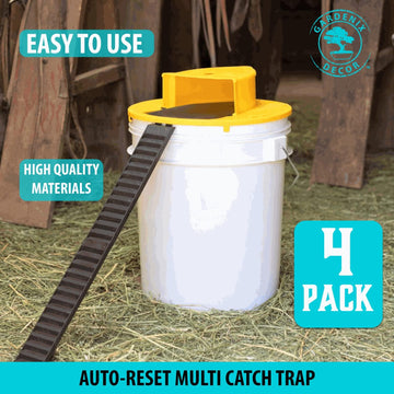 SmartCatch | 4-Pack Bucket Lid Mouse Trap