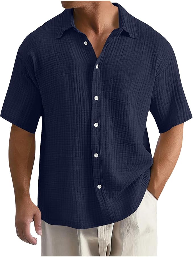 Ardene | Men’s Short-Sleeve Waffle Knit Shirt