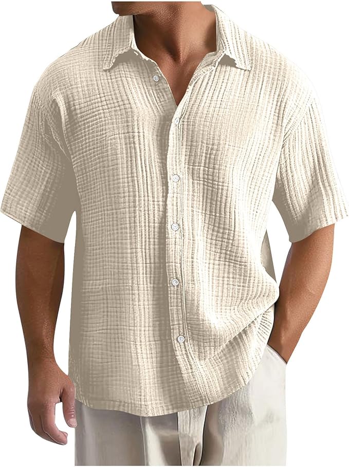 Ardene | Men’s Short-Sleeve Waffle Knit Shirt