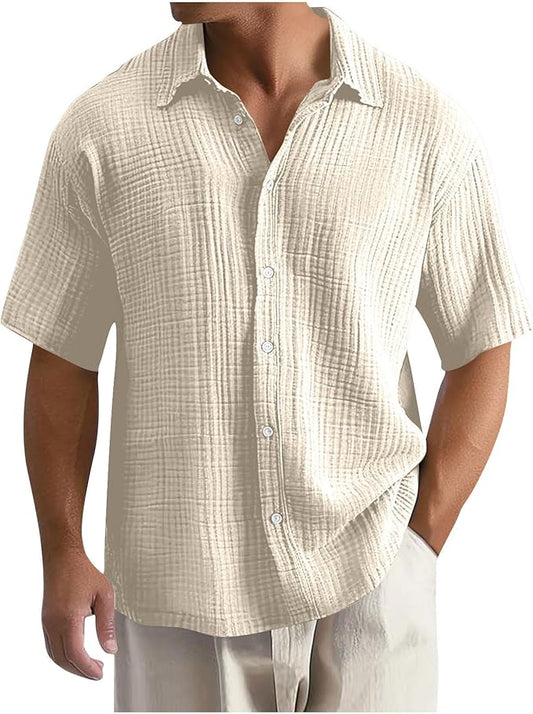 Ardene | Men’s Short-Sleeve Waffle Knit Shirt
