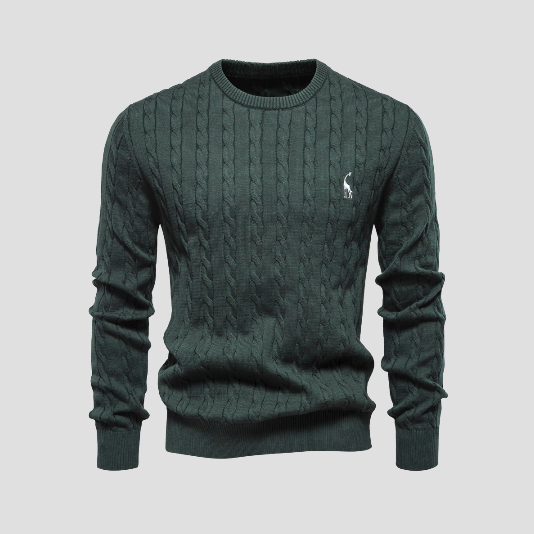 Dunverre | Men’s Cotton Cable Knit Jumper