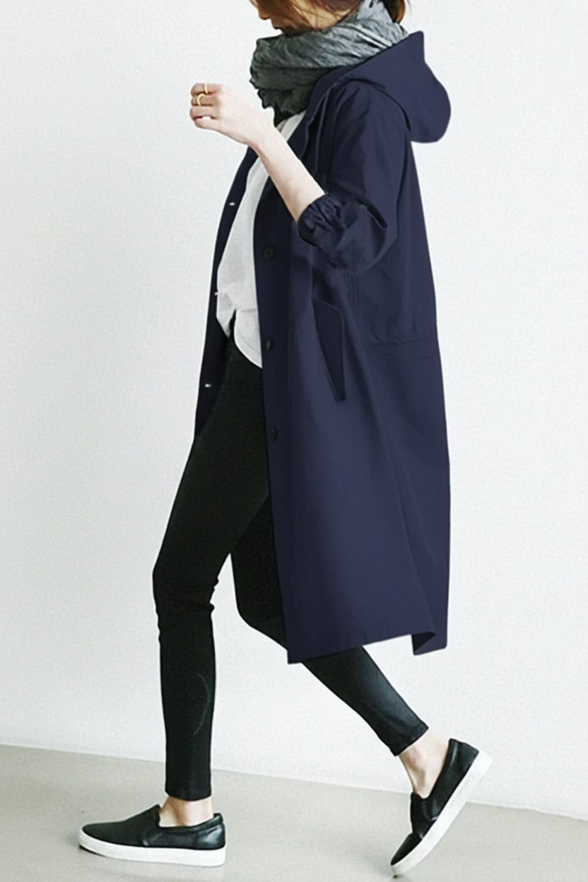 Ximena | Women’s Hooded Trench Coat