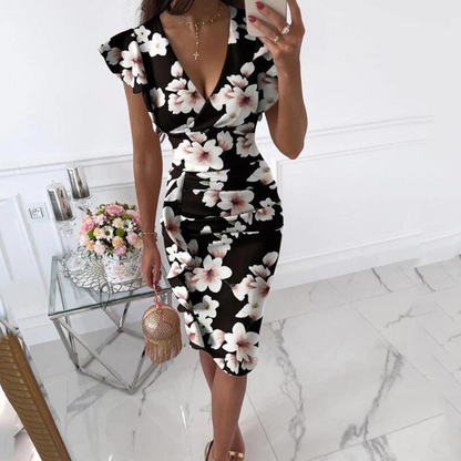 Dorothy | Women’s Elegant Floral Midi Dress