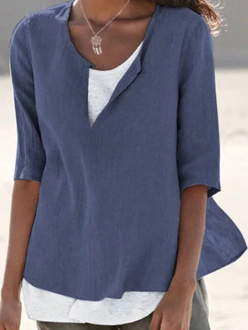 Zelise | Women’s Layered Loose-Fit Summer Blouse