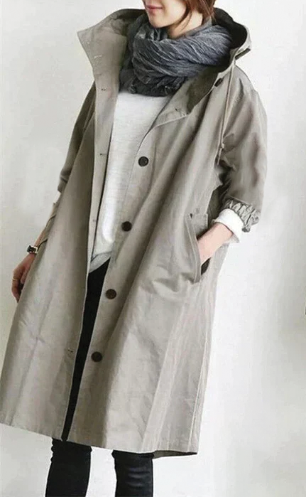 Ximena | Women’s Hooded Trench Coat