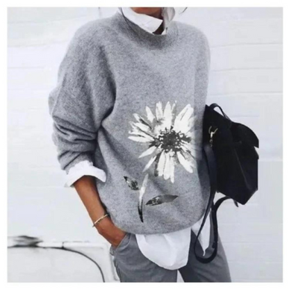 Billie | Women’s Floral Knit Sweater