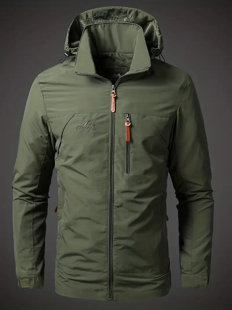 Aziel | Men’s Waterproof Hooded Rain Jacket