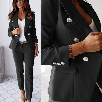 Xanthe | Women’s Double-Breasted Suit Set