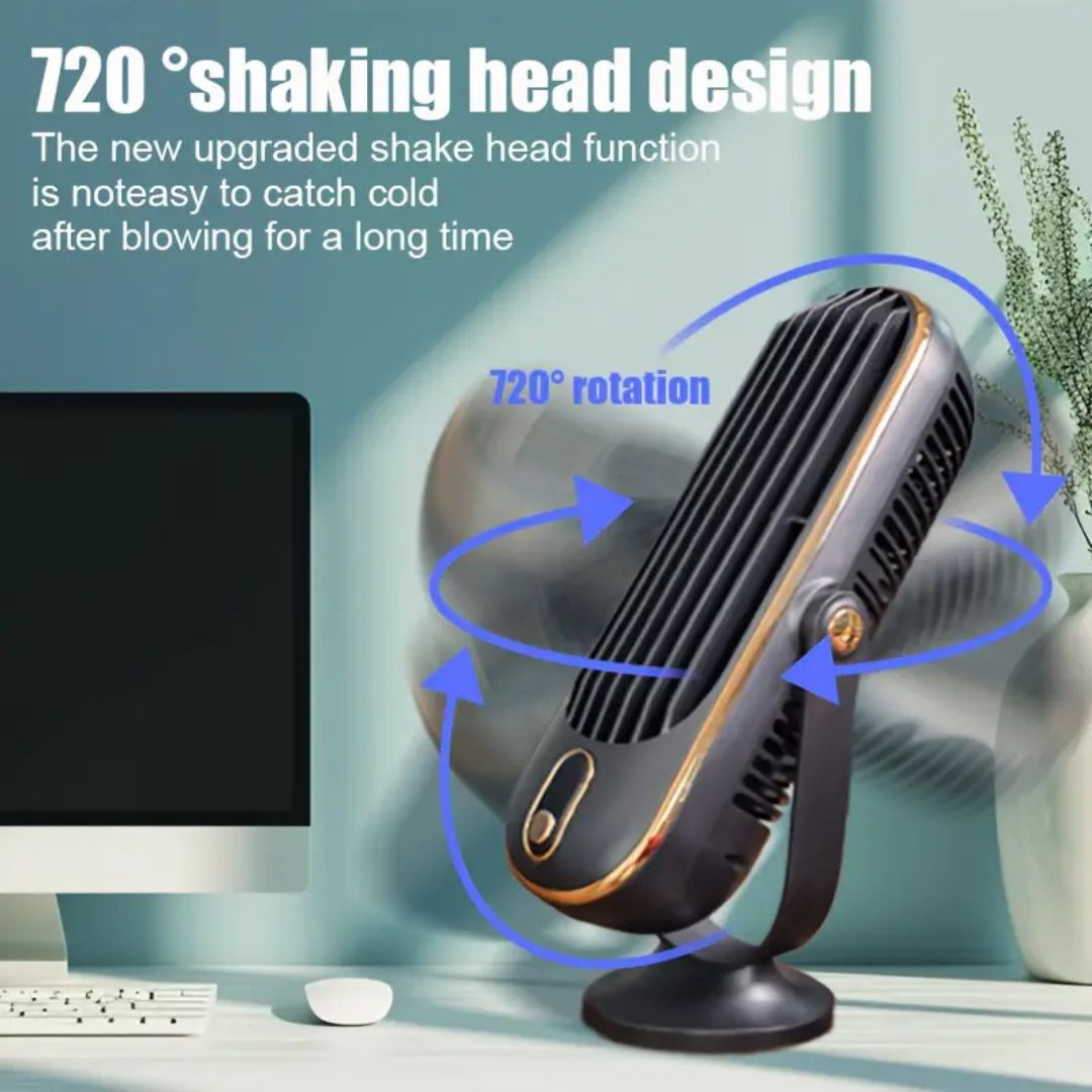 Coolux | Compact Rechargeable Desktop Fan