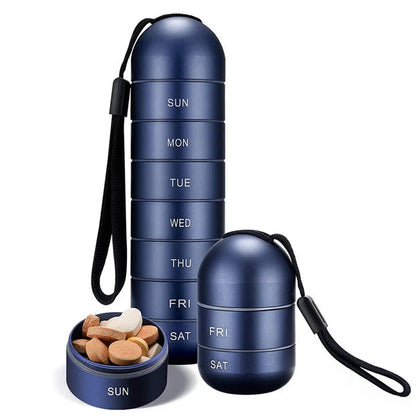 AurumCase | Premium 7-Day Waterproof Aluminium Pill Organizer