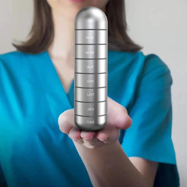 AurumCase | Premium 7-Day Waterproof Aluminium Pill Organizer