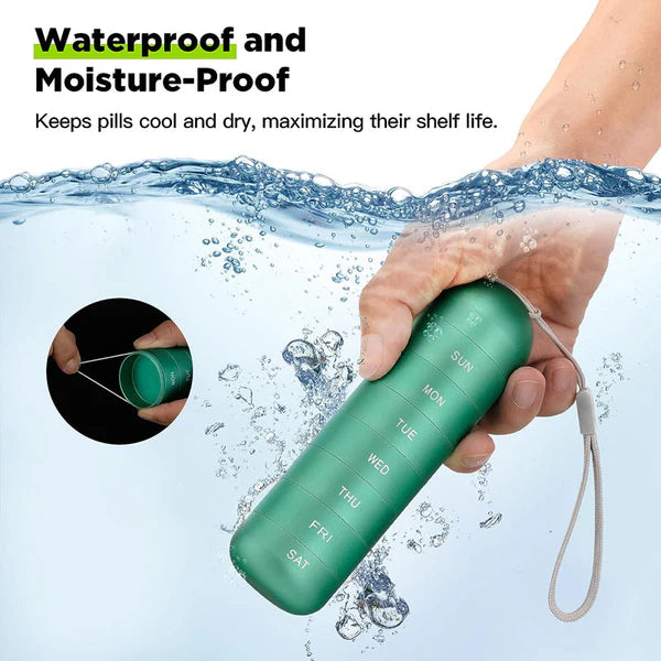 AurumCase | Premium 7-Day Waterproof Aluminium Pill Organizer
