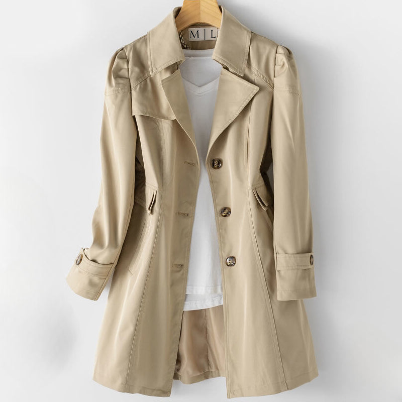 Zoe | Women’s Classic Cotton-Blend Trench Coat