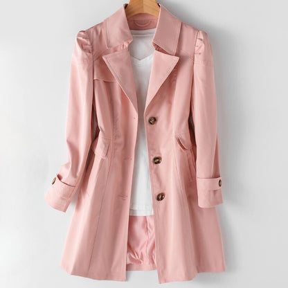Zoe | Women’s Classic Cotton-Blend Trench Coat