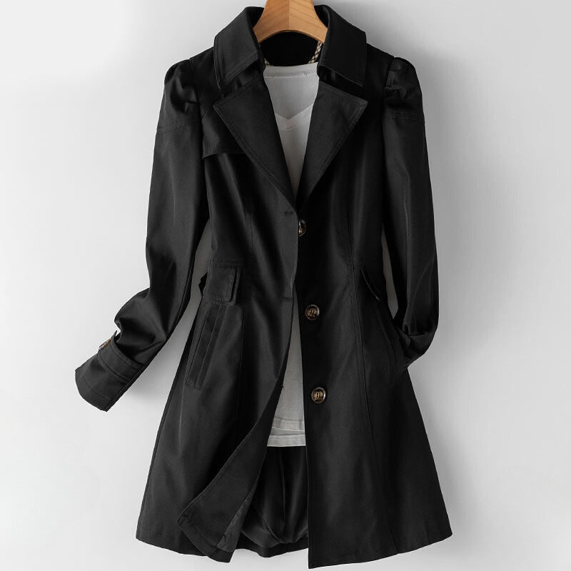 Zoe | Women’s Classic Cotton-Blend Trench Coat