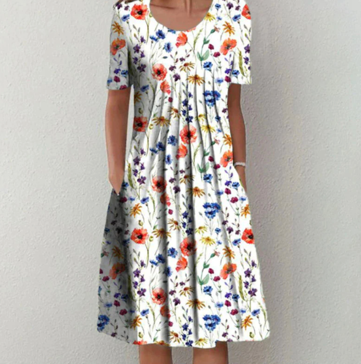 Virginia | Women’s Printed Midi Summer Dress