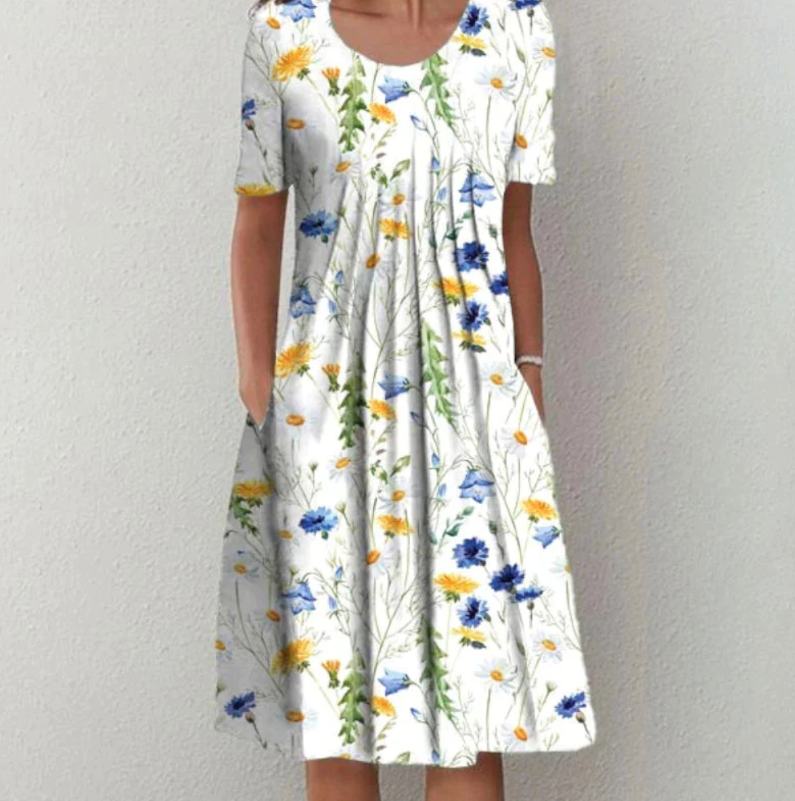 Virginia | Women’s Printed Midi Summer Dress