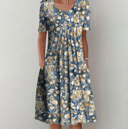 Virginia | Women’s Printed Midi Summer Dress