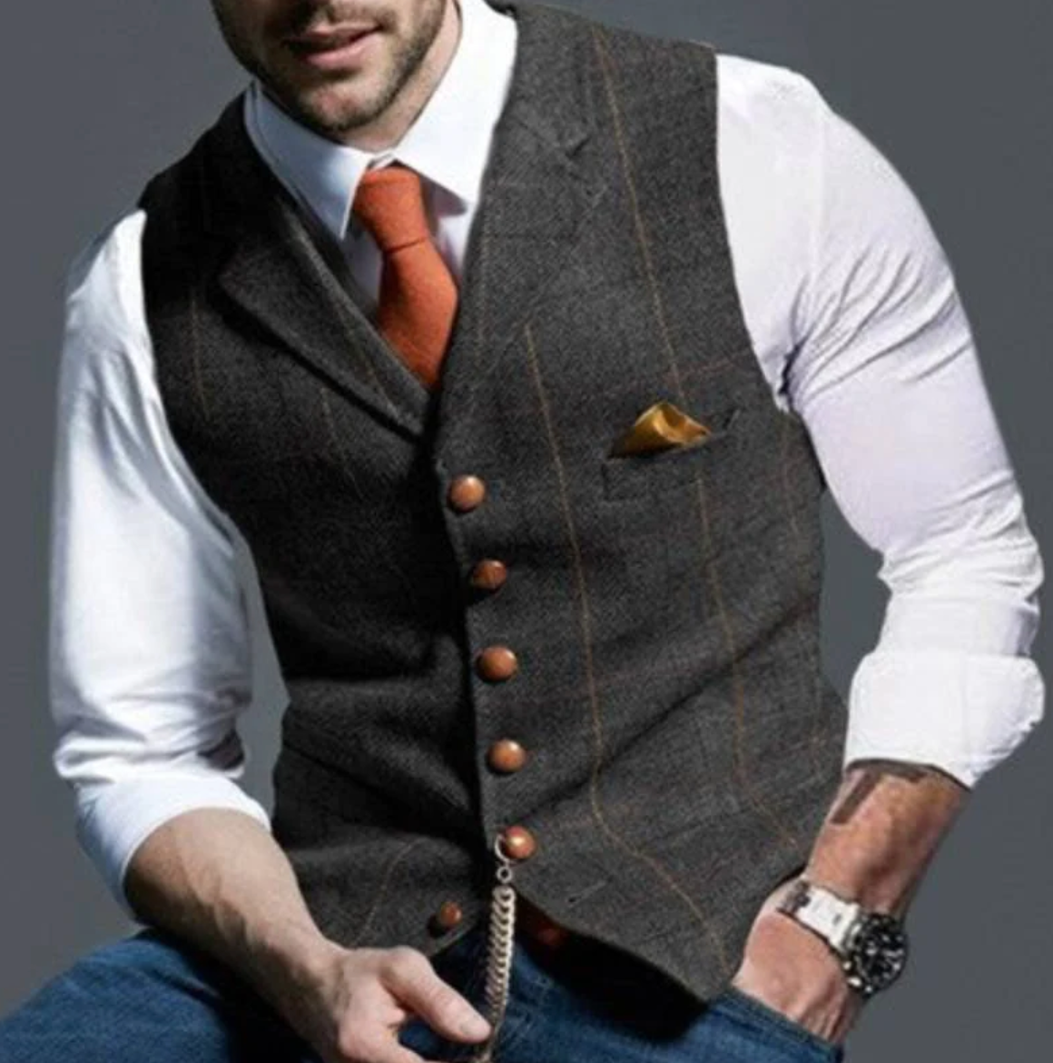 Craig | Men’s Elegant Plaid Vest