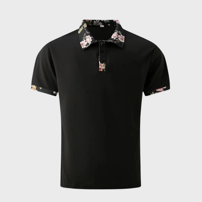 Tristan | Men’s Printed Collar Polo Shirt