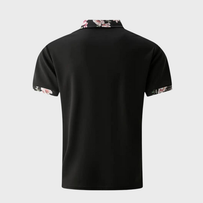Tristan | Men’s Printed Collar Polo Shirt